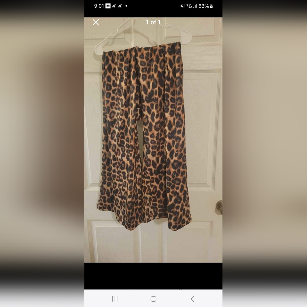 Small/med Cheetah Bell Bottom